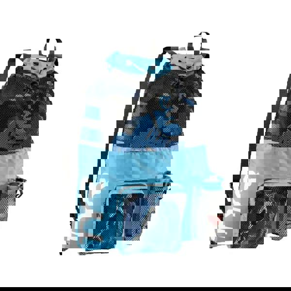 TYR Big Mesh Mummy Backpack in blue with black accents