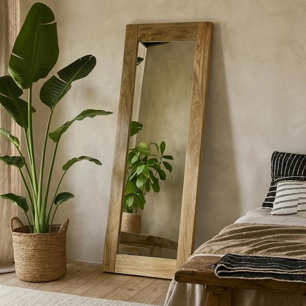Wyld Haus California Large Solid Mango Wood Framed Mirror