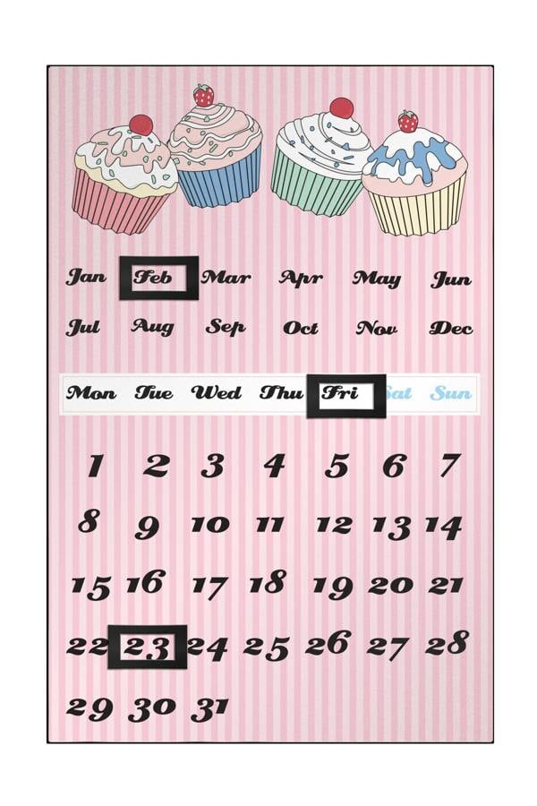 Cupcake Magnetic Calendar