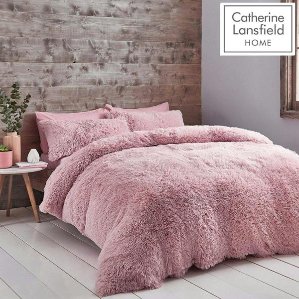 Cuddly Blush Pink Duvet Cover Set