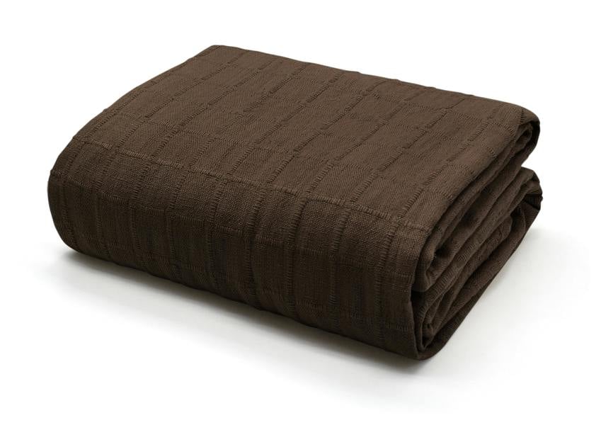 Velosso Chic Woven Print Natural Pure Cotton Throw - Cosy Sofa Blanket in Contemporary Cotton Design