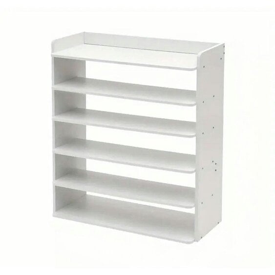 Neo White 6 Tier Wooden Shoe Rack