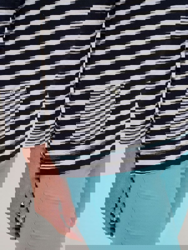 TIGI-Wear Stripe Top With Pocket