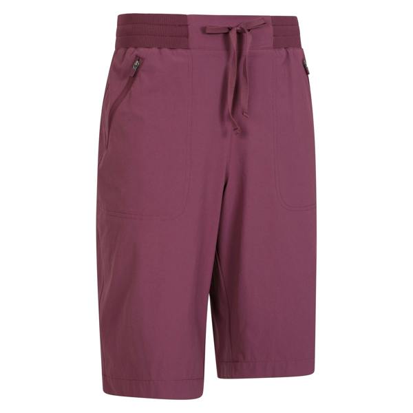 Mountain Warehouse Womens/Ladies Explorer Long Shorts - Burgundy - 