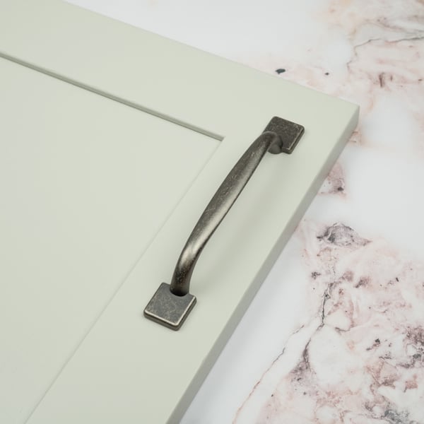 Handle & Home 128mm Antique Pewter Square Foot Handle
