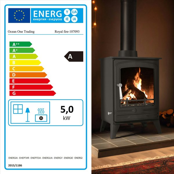 RoyalFire Royal Fire 5kW Steel Eco Multifuel Stove