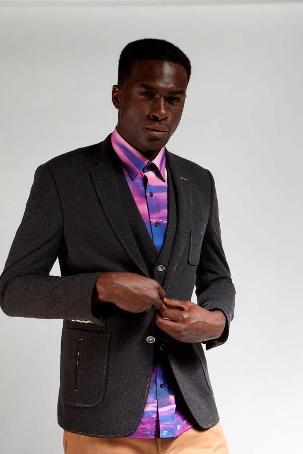 SPECTRUM ELEGANCE STRETCH SPORT BLAZER - Premium Men's Patterned Shirt by Claudio Lugli | Bold Design, Tailored Fit, Best Printed Shirts