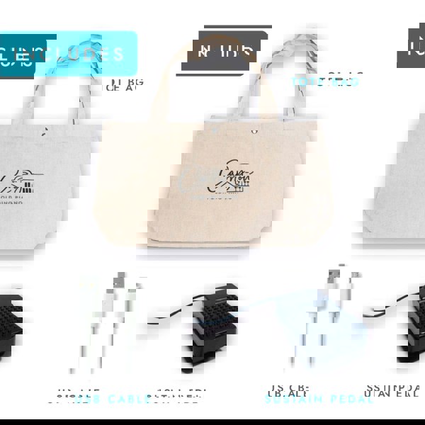 Carry-On 88 Key Touch Sensitive Folding Piano#Colour_White