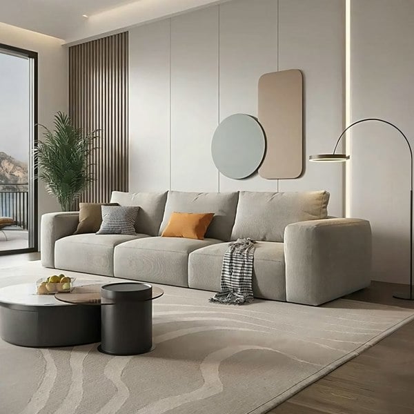 Horatio Three Seater Sofa, Linen-Rit Concept-Rit Concept