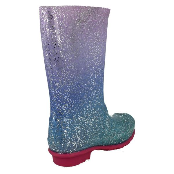Pineapple Girls Pineapple Glitter Wellington Boots X1272