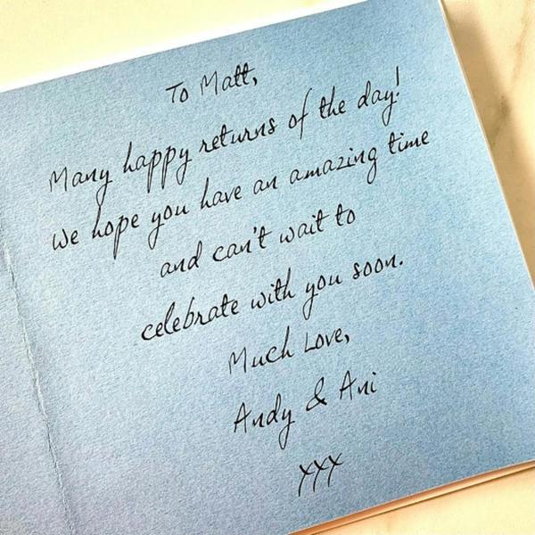 Personalised Balloon Birthday Card - alternative angle