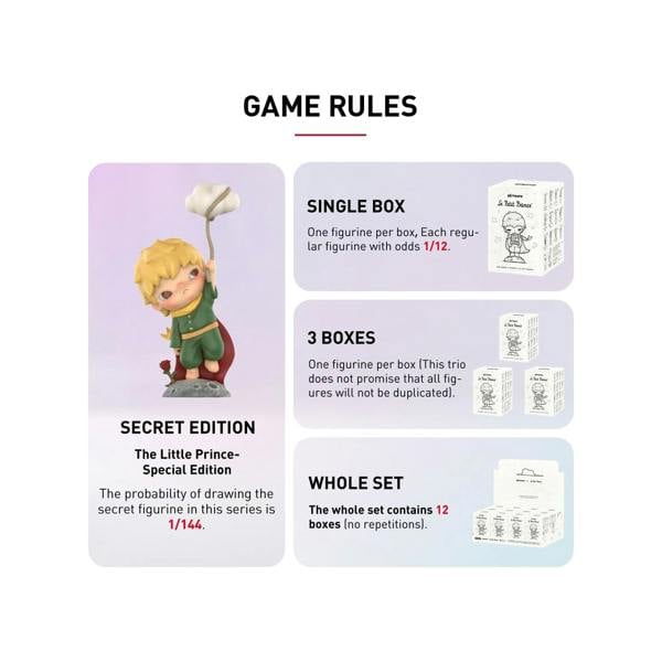 Pop Mart HIRONO x Le Petit Prince Series Single Blind Box ToysRandom Design Action Figures Collectible Toys