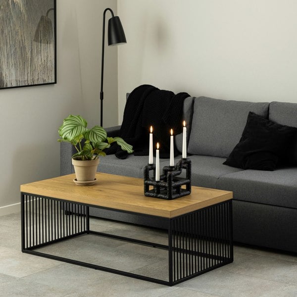 Furniture To Go Strington Coffee Table in Black and Oak