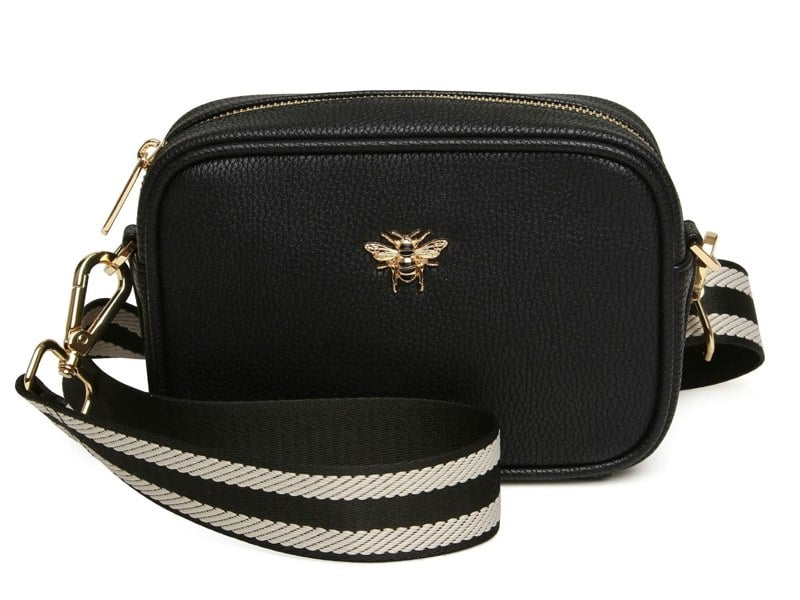 Alice Wheeler Vegan Leather Bee Mini Crossbody Bag