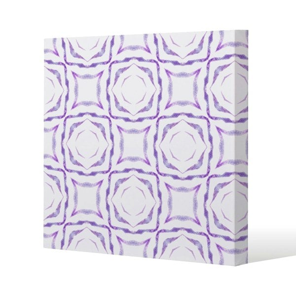 Benjamin Tate Design Purple brilliant boho (Canvas Print)