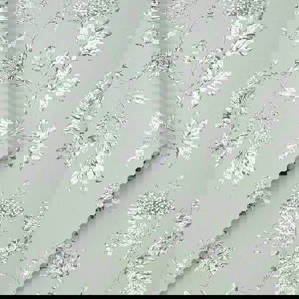 Laura Ashley Elderwood Wallpaper - Duck Egg Blue - 10m