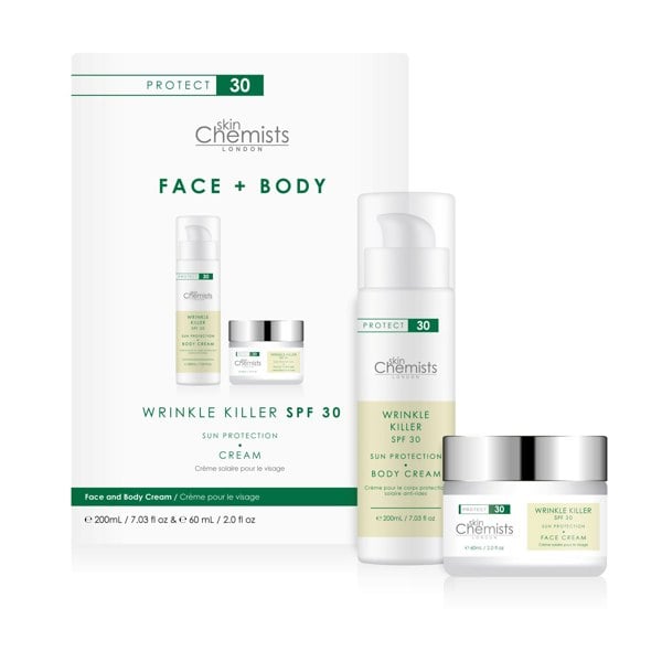 skinChemists Anti-Ageing SPF 30 Body Cream 200ml + SPF 30 Day Cream 60ml