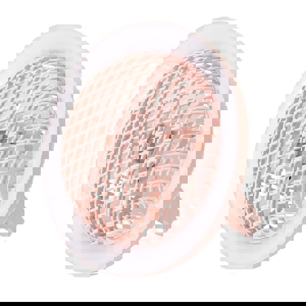 Soft Pink Rechargeable 3 Speed Desk Fan with LED Dimmable Ring Light Image 5