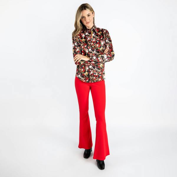 LEOPARDS & ROSES WOMENS PRINT SHIRT - Premium Men's Patterned Shirt by Claudio Lugli | Bold Design, Tailored Fit, Best Printed Shirts