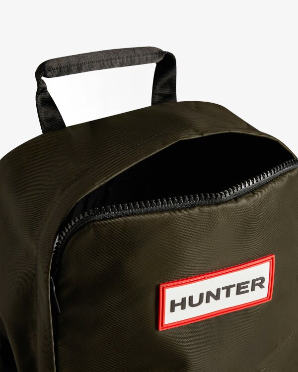 Hunter Nylon Backpack Small - Dark Olive