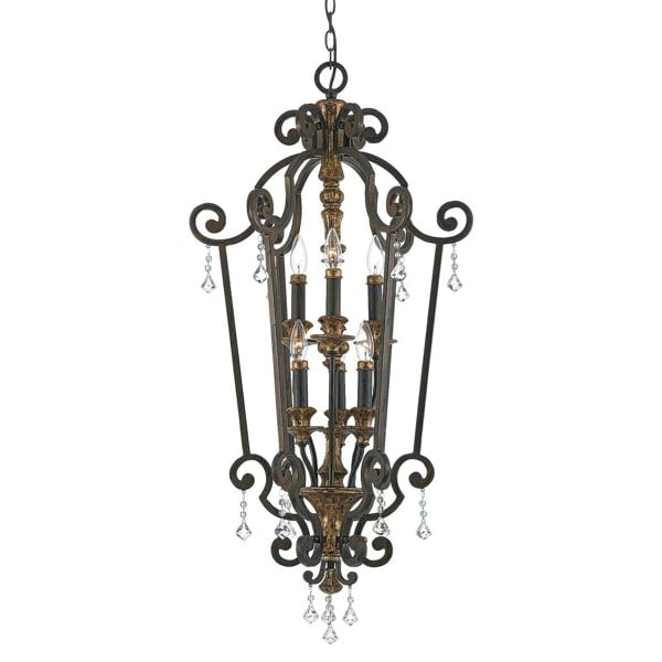 6 Bulb Chandelier Hanging Pendant LIght Heirloom LED E14 60W Bulb Loops