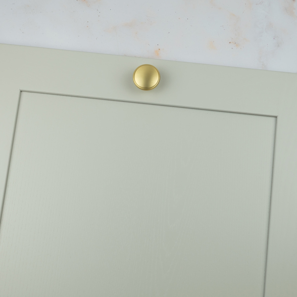 Handle & Home Brushed Brass Contemporary Handles and Coordinating Knobs