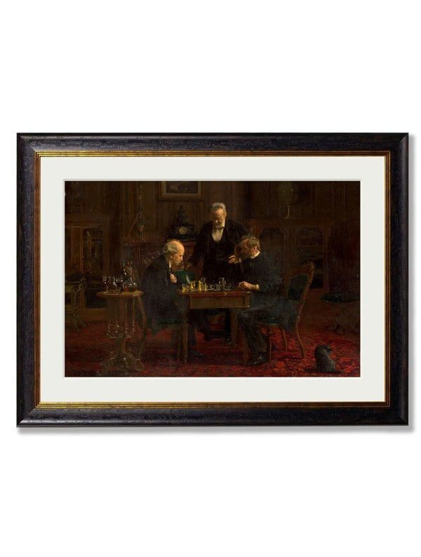 Exceptional Art c.1876 The Chess Players - Thomas Eakins