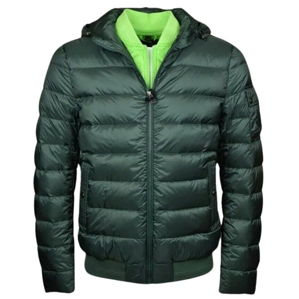 Belstaff Stadia Green Down Filled Jacket - Black