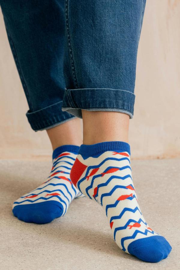 Lily & Me Camille Fish Trainer Socks And Decoration Giftbox