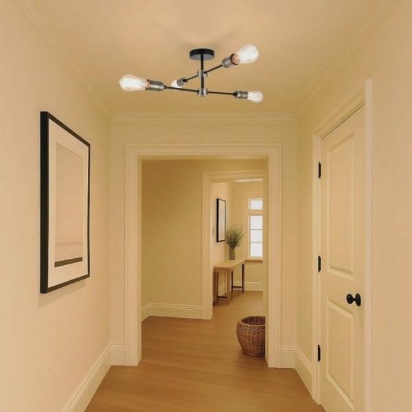 COSYLYTE Linton 4 Light Brass Adjustable Ceiling Light