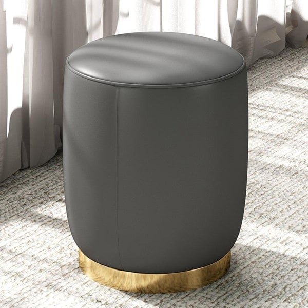 N89 Round Stool, Leather/ Velvet-Weilai Concept-Weilai Concept