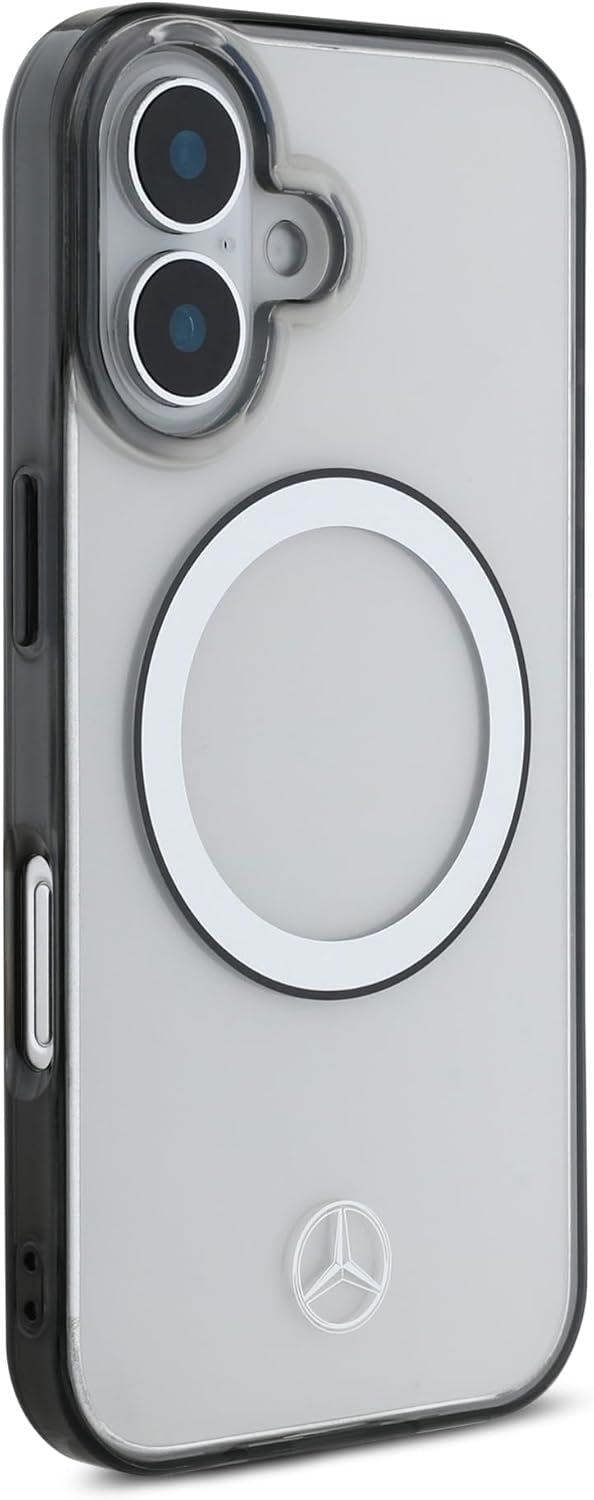 Mercedes Printed Logo Case with MagSafe for iPhone 16 6.1" Clear - MEHMP16S23HUOKC