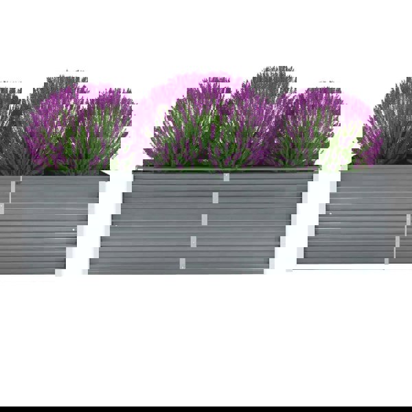 Berkfield Garden Raised Bed Galvanised Steel 160x40x45 cm Grey