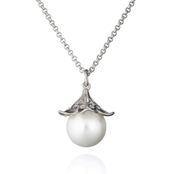 Large Pearl Pendant Necklace for Women - namana.london