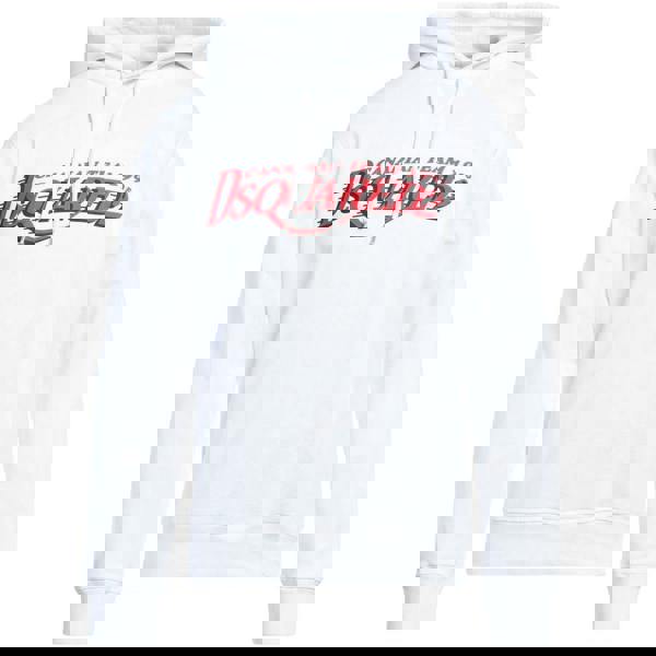 DSquared2 Mens Canadian Team Logo Cool Fit Hoodie - White - 