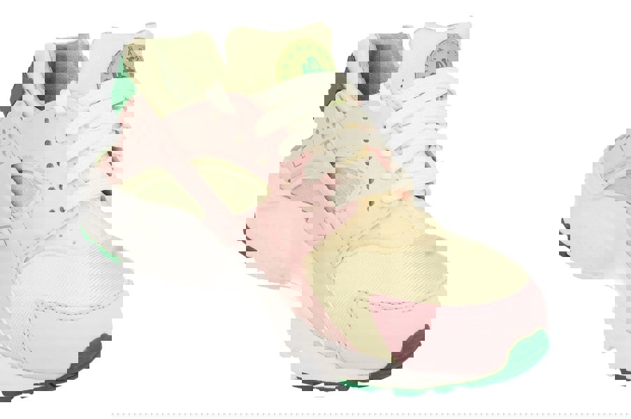 Nike Hurache Run Se GS Trainers Dq0517  600 - Pink Foam Malachite Sesame 600 - Photo 3