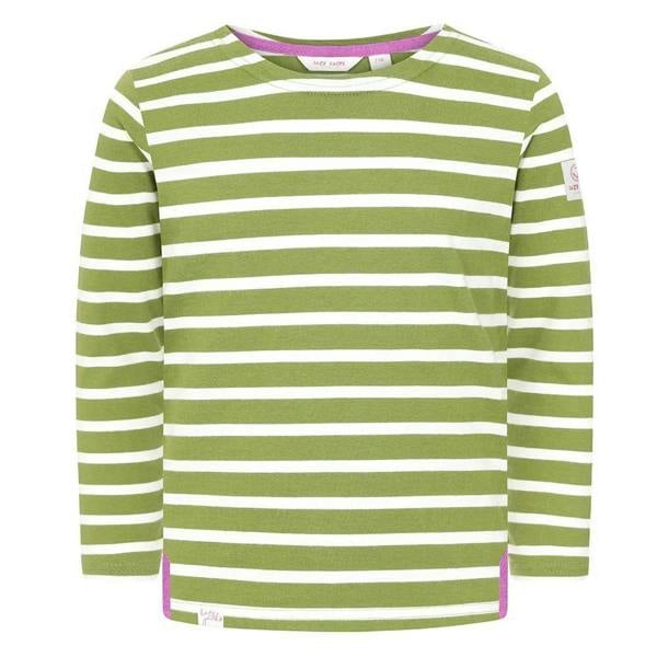 Lazy Jacks Womens/Ladies Striped Breton Top - Green - 