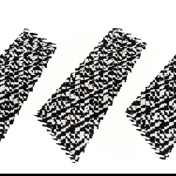 Velours Geometric Design Black & White