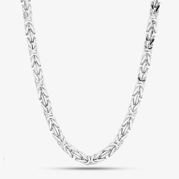 T. H. Baker Sterling Silver 22 Inch Byzantine Chain S1061-22