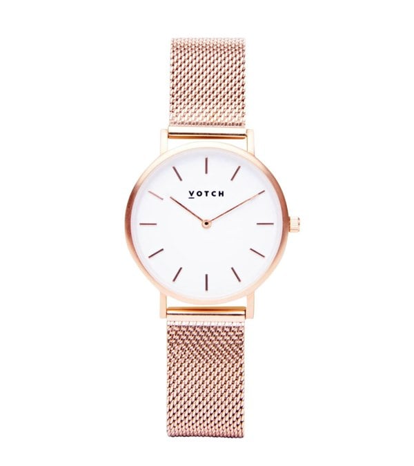 Votch Rose Gold & Rose Gold Watch | Mesh Petite