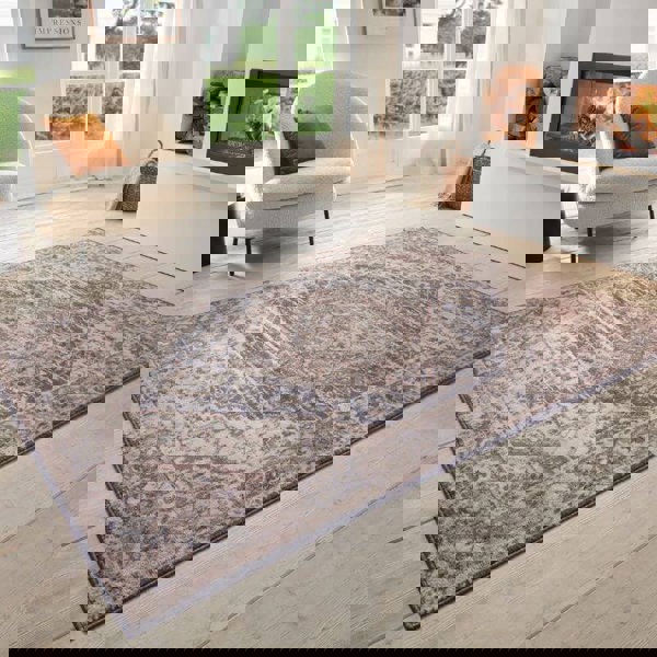 The Rugs Terrain Designer Shortpile Rug – Medallion Design