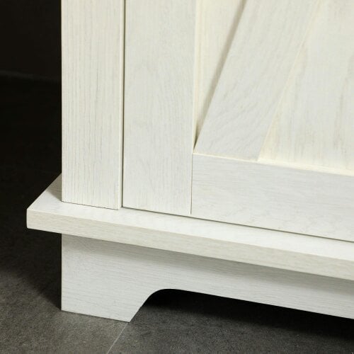 Wyld Haus Nesoli Tall Bathroom Storage Cabinet With Door And Adjustable Shelves White 39.5x30x160cm
