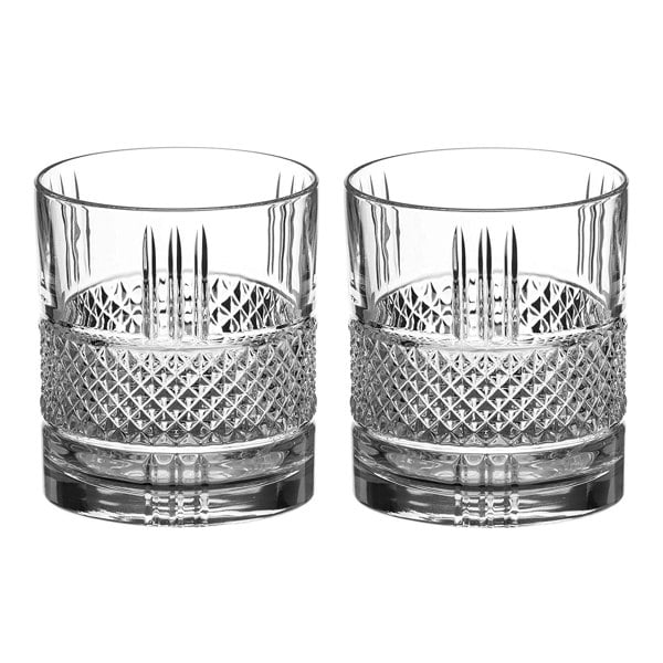 Diamante Ava Crystal Whisky Tumbler - Set of 2