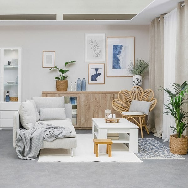 Furniture To Go Fribo Large Coffee Table in White