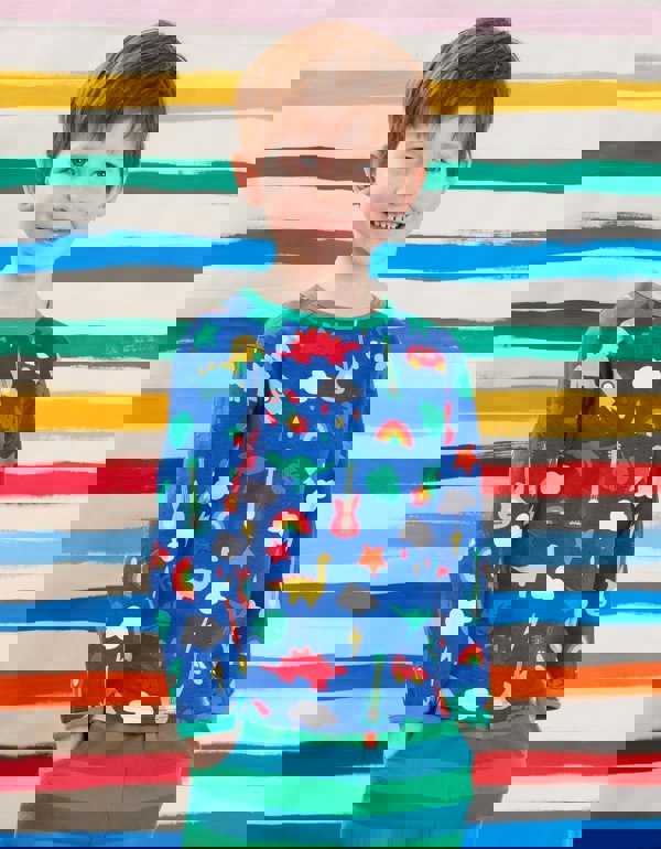 Organic Playtime Mix - Up Print T-Shirt - Toby Tiger UK Retail