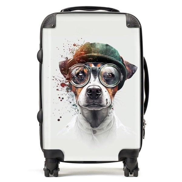 Warren Reed Jack Russell Terrier Dog Splashart Suitcase