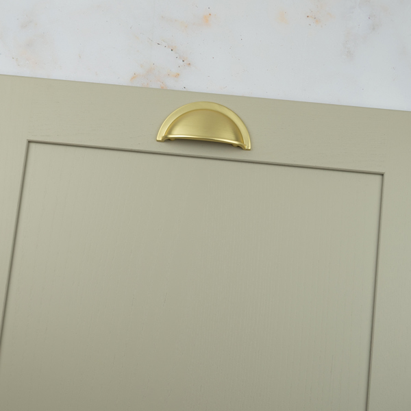 Handle & Home Brushed Brass Contemporary Handles and Coordinating Knobs