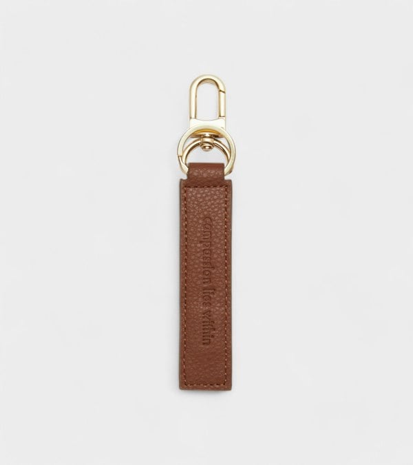 Votch Raya Vegan Bio-Based Bamboo Key ring in brown