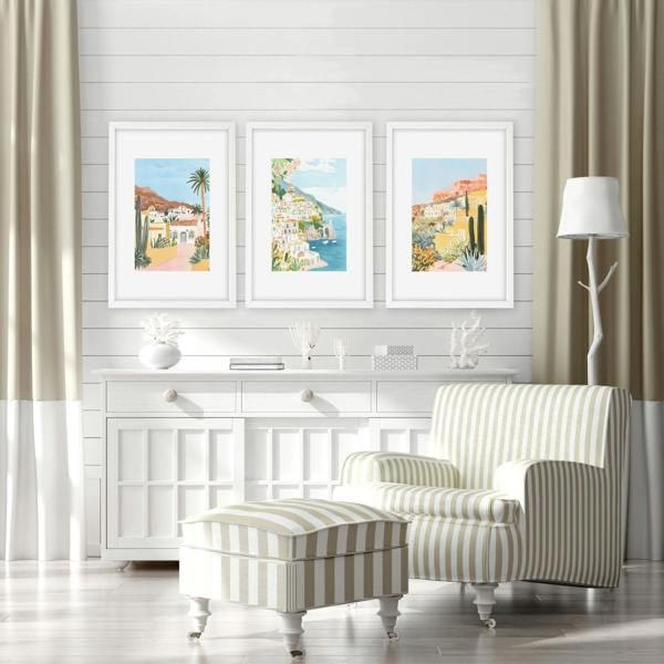 Decorative Pictures For Living Room | Set of 3 Beach Decor Wall art Prints