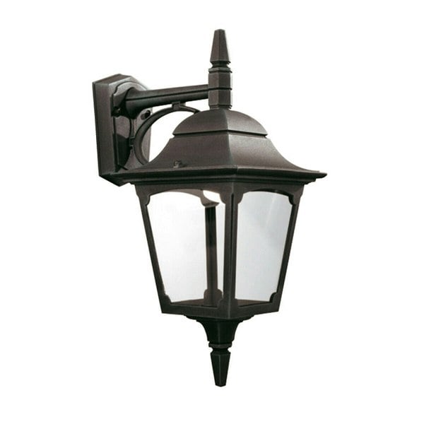 Outdoor IP44 Wall Light Sconce Black LED E27 100W Bulb External d00306 Loops